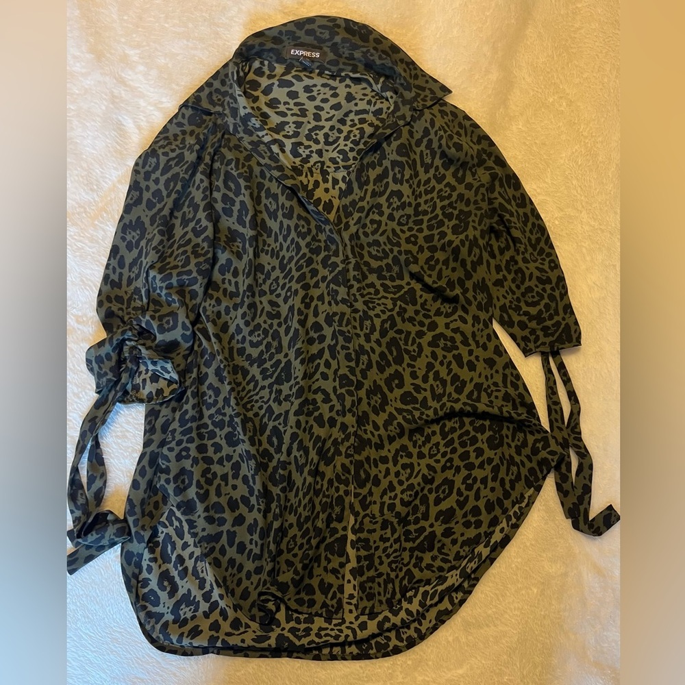 Express Leopard Print Blouse